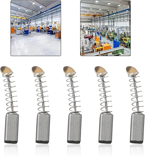 HEIBTENY 40 spazzole di carbone per l'uso in motori elettrici, 10 x 5 x 5 mm - Honorern