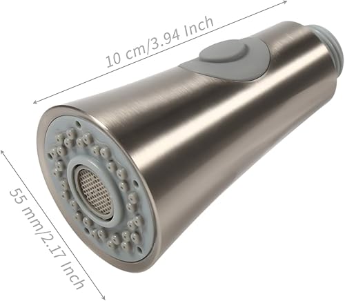 Doccetta per Lavandino Cucina Estraibile, Doppia Funzione, Aeratore per Rubinetto, Prolunga Rubinetto, Compatibile con Lavello, Casa, Ristorante, Hotel, Argento, Filetto 1/2 IPS - Honorern