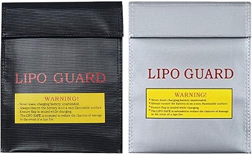 Borsa Documenti Ignifuga, 2 Pcs Borsa Lipo Battery Pouch Ignifugo Borsa Stoccaggio Impermeabile E Ignifuga per Documenti A4 Documenti Bancari Deposito Denaro Contante Gioielli Sicuro Conservazione - Honorern