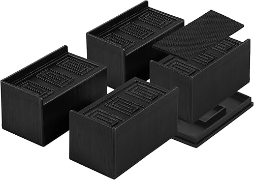 Rialzi per Letto Rialzo per Mobili Tavolo Alza Letto Divano Piedini Rialzo Mobili, Altezza Aumentata di 5,5CM - Honorern