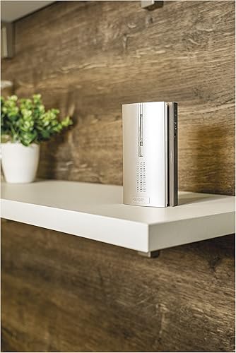 EMOS P5763 - Campanello senza fili con ripetitore/funzionamento a batteria, volume a 5 livelli fino a 85 dB/indicatore LED, 16 melodi/funzione di memorizzazione - Honorern