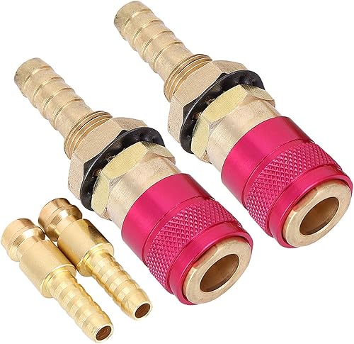 2 Pezzi 8 mm Connettore Rapido Raffreddato Ad Acqua Torcia di Saldatura Connettore Rapido Per Saldatore TIG - Honorern