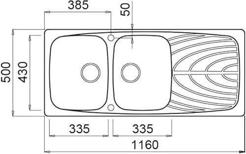 Elleci Master 500 Lavello, Bianco - Honorern