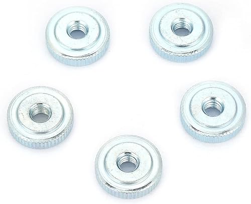 Dadi a testa piatta con dado Gb807 con manico a testa zigrinata in acciaio al carbonio placcato zinco zigrinato 1/2/5 / 10pcs(M5（10pcs）) - Honorern