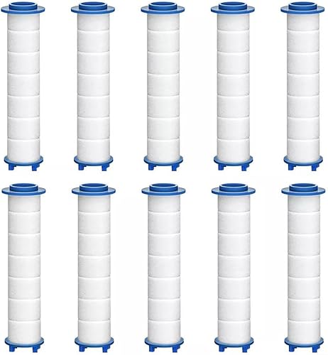 10 cartucce di ricambio per soffione doccia, filtri di ricambio per soffione doccia, cartucce per addolcimento dell'acqua - Honorern