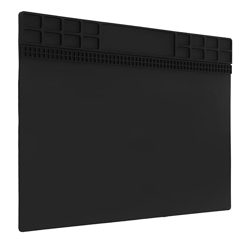 Tappetino per Stazioni di Saldatura in Silicone, Tappetino per Riparazione Elettronica Resistente Al Calore, Cuscinetto in Silicone con Isolamento Termico Antiscivolo per Saldatura, Riparazione - Honorern