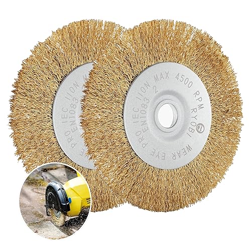Set di 2 spazzole per fughe, compatibili con Gloria Multibrush e altre spazzole metalliche, larghezza 10 mm, accessorio Weedbrush spazzola di ricambio - Honorern