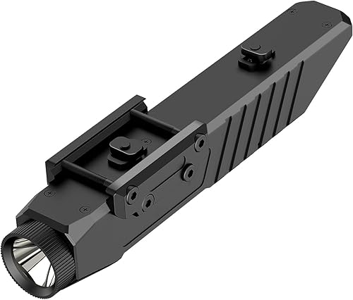 DARKFANG torcia tattica 1450 lumen 2 in 1 Picatinny e mlok montato torcia ricaricabile LED per la caccia all'aperto - Honorern