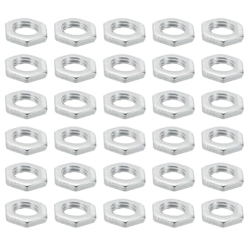 M8x1.0 Acciaio Dadi Esagonali 60pz Metrico Filettatura Finitura Zincata Hardware Dadi Vite Bullone Dispositivi Fissaggio per Lampade Macchinari Manutenzione 2.5mm Altezza - Honorern