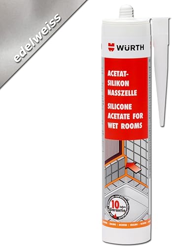 Würth Acetato – Silicone umido cellule Edelweiss cartuccia 310 ml - Honorern