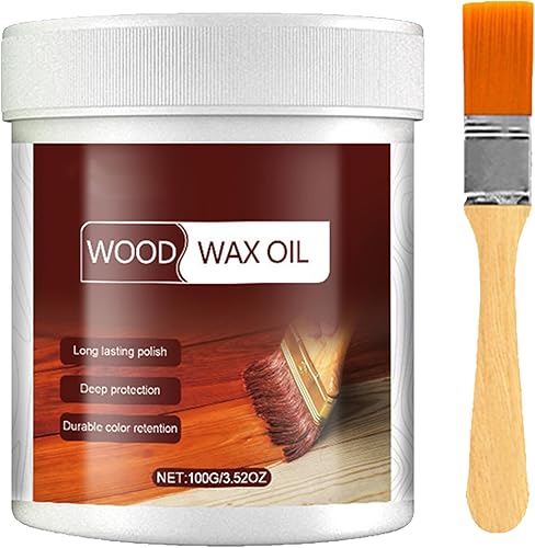 Rimuovi Graffi per Pavimenti in Legno,Rimozione dei Graffi dal Parquet,Rimozione di Graffi in Legn,Riparazione Graffi per Mobili in Legn,Parquet Ripara Graffi,100g+Pennello - Honorern