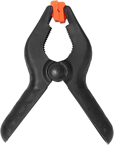 Morsetto a molla - 6 pezzi da 4 pollici di tipo A nero multifunzionale in plastica clip morsetto a molla Strumento per la lavorazione del legno fai da te - Honorern