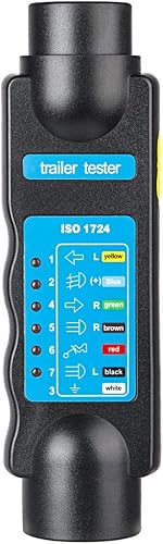Tester Rimorchio 13 Poli, Tester Luci Rimorchio 13 Poli, Tester Presa Spina Rimorchio, 12V Strumenti Diagnostici del Circuito di Cablaggio Luce Rimorchio 13 Poli, per Caravan RV Camion - Honorern