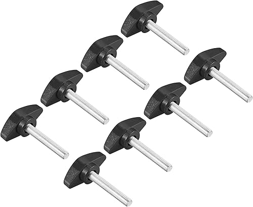 M6 x 35mm Filettatura Blocco Maniglia Impugnatura x 8pz T-Forma Vite Pomello Mano Manopole Sostituzione - Honorern