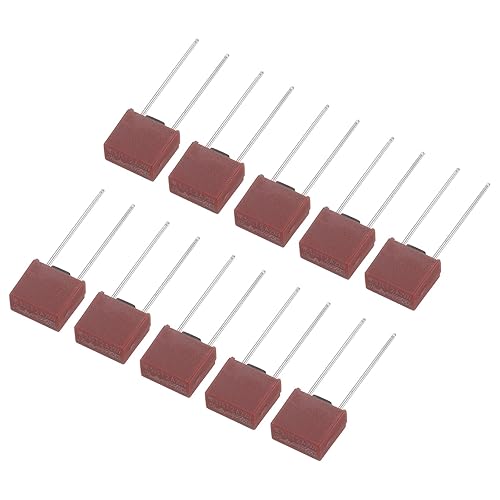 30pz Fusibile Micro Slow Blow Quadrato Miniature Montato DIP per Parti Elettroniche Riparazione PCB LCD, T2A 2A 250V, Rosso - Honorern