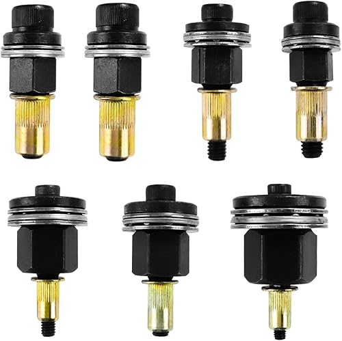 7 Pezzi Rivettatrici Manuali Set, Mandrino Punte Trapano Metallo per Rivettatrice, Strumento per Rivetti, Pistola per Rivetti per M3, M4, M5, M6, M8, M10, M12 - Honorern