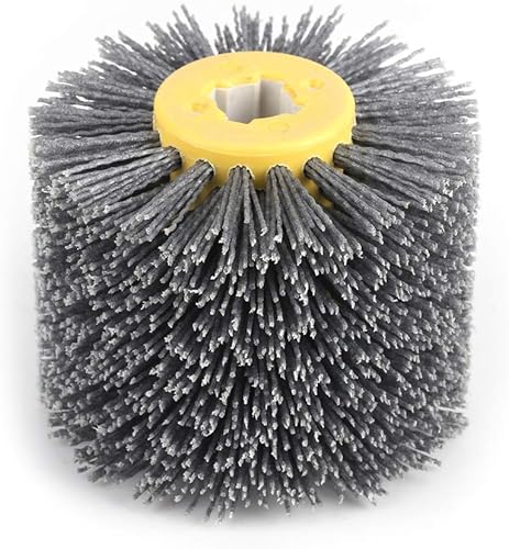 Cocoarm Abrasivi Wire Drum Brush Spazzola Brunishing Lucidatura per Mobili in Legno Brillante per Lucidatura Striping Disegno Grana, Wire Wheel Brush # 120 - Honorern