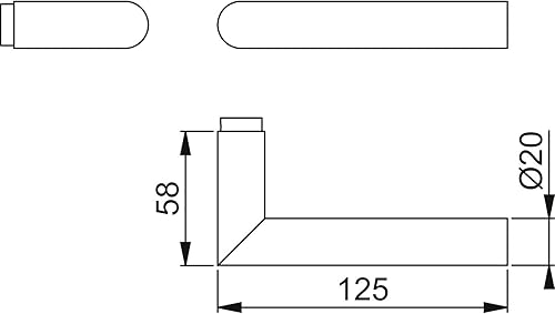 HOPPE Maniglia per porta Amsterdam, perno rapido, in acciaio inox, nero opaco - Honorern