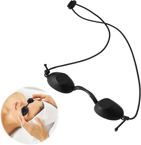 1 Pz Occhiali Solarium, Occhiali abbronzanti Lettino Sole Protezione degli Occhi Laser Occhiali di Sicurezza Neri Occhiali Da Sole Occhiali UV Infrarossi Occhiali Led Eye Mask per Clinica di - Honorern