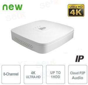 NVR IP DAHUA 4K ULTRA-HD 8 CANALI 12MP 1HDD P2P -NVR2108-4KS3 - Honorern
