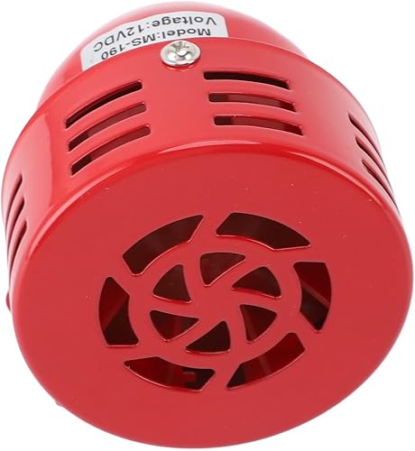 Sirena con Campanello d'allarme, Ventola Ottimizzata, 110 Decibel, Potente Sirena con Cicalino per Motore per Ranch e Case (12V) - Honorern