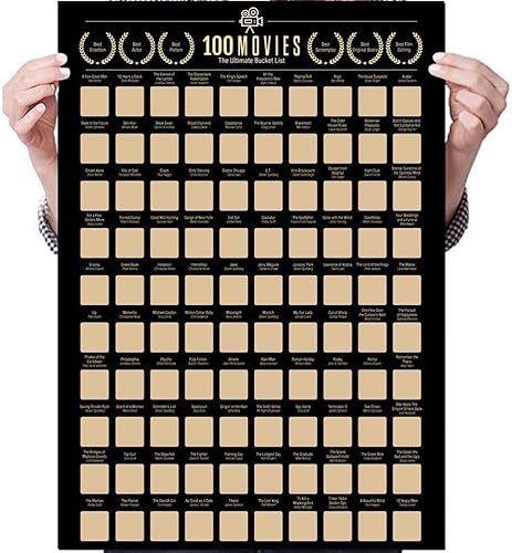 100 Film gratta e Vinci Poster Film gratta e Vinci Foto sfondi Decorazione della Parete Liscia Lista dei secchi di Film per Gli Amanti del Cinema - Honorern