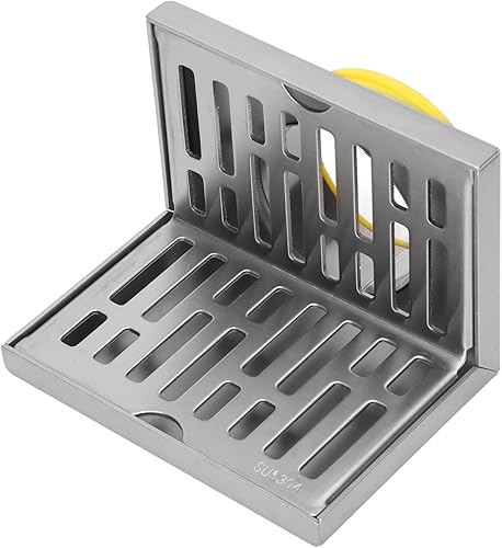 Scarico a Pavimento Ad Angolo, Scarico a Pavimento in Acciaio Inossidabile a Forma di L Installazione Incorporata Superfici di Drenaggio Orizzontali Processo di Disegno Resistente Alla Corrosione per - Honorern
