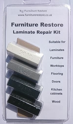 Mobili/laminato/armadio da cucina/piano di lavoro di riparazione morbido cera di riempimento kit nero, bianco, grigio antracite e grigio finestra di mobili restore - Honorern