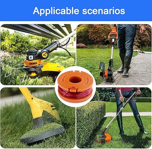 Gentpovth 4 pacchetti di ricambio tagliaerba bobina, Lunghezza 3,05m Diametro 1,65mm, Compatibile con più modelli, per Tagliabordi, Bobina di ricambio per decespugliatore - Honorern