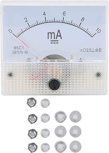 Amperometro, Amperometro analogico, 85C1 DC 0-10MA Amperometro a puntatore Ampere Meter Strumento di misurazione della corrente da pannello con struttura semplice - Honorern