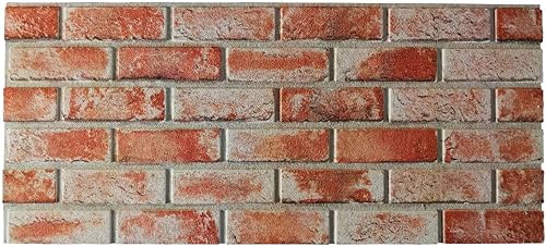 MATTONCINO ROSSO Pannello Finto Mattone In EPS Resinato Misura 100x50 Cm Spessore 2 Cm - Honorern