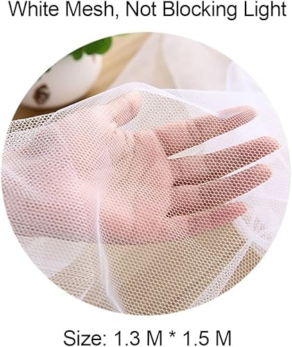 Zanzariera Finestra con Nastro Autoadesivo,Zanzariera per Finestra,Zanzariera Finestra Adesiva,Zanzariera Senza Forare,Prevenzione delle Zanzare e Degli Insetti,130 x 150 CM,Bianca - Honorern