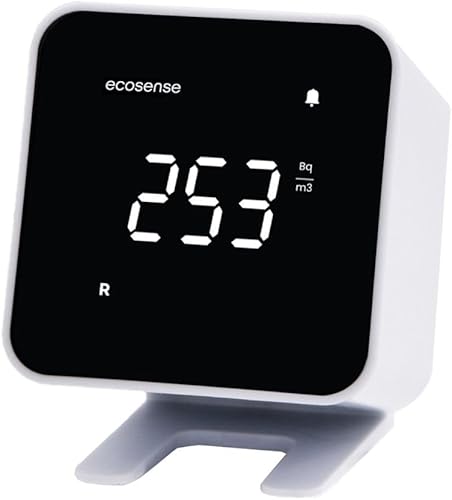 Ecosense EB100 EcoBlu, Rilevatore Radon domestico, Cattura & Visualizzazione Risultati Ogni 10 Minuti, Monitoraggio Continuo a Breve E Lungo Termine, Facile Da Usare - Honorern