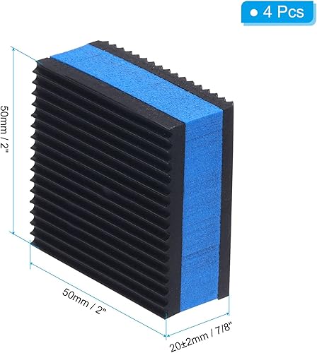 PATIKIL Gomma Anti Vibrazioni Cuscinetti 4pz 2 x 2 x 7/8' Pesante Eva Centro Isolamento Tappetini Aria Compressore Gomma Piedini per Aria Condizionatore HVAC Lavatrice e Asciutto - Honorern