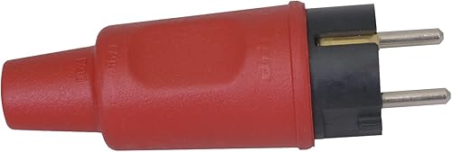 Kopp, 179516009, Presa Schuko in gomma con passacavo di protezione, colore: Nero - Honorern