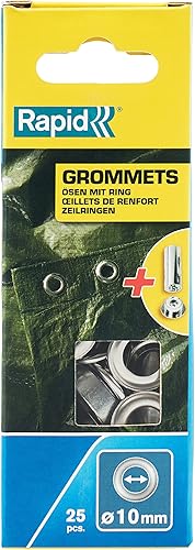 Rapid 5000413 - Occhielli in Metallo, 12 x 23 mm - Honorern