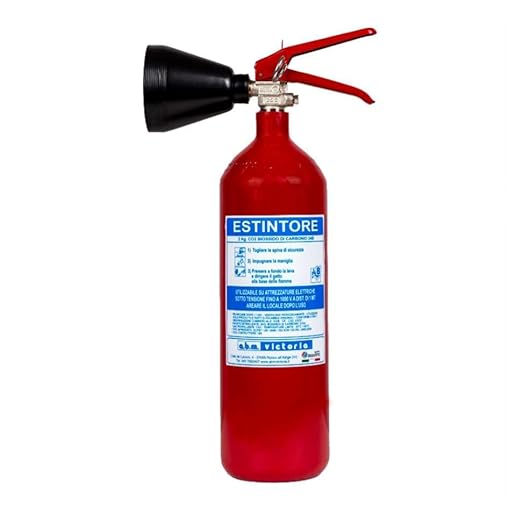 Estintore a CO2 Kg 2, Certificato, di Nuova Costruzione, Fornito di Staffa e Cartello + Primo Tagliando di Controllo Applicato Tramite Adesivo sull’Estintore Stesso - Honorern