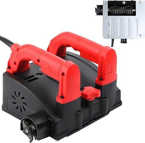 Fresa per calcestruzzo, 1200 W, fresa a rulli per la ristrutturazione, fresa elettrica da parete, professionale, per calcestruzzo, per la ristrutturazione, 4000 giri/min, 1-4 mm - Honorern