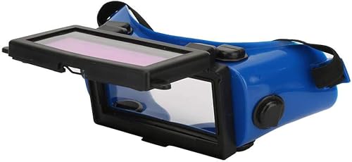 Occhiali oscuranti automatici per saldatori Occhiali solari DIN16 Maschera per gli occhi oscuranti automatici Occhiali per saldatura Occhiali protettivi per gli occhi (blu) Accessorio di ricambio - Honorern