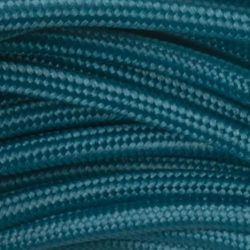Amarcords - Cavo elettrico tessile colore PETROLIO, tondo, seta, 5 metri, a 2 conduttori 2x0,75 - Filo rivestito in tessuto colorato vintage per lampade lampadari applique e abat jour. - Honorern