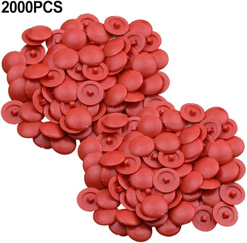 Set di 2000 copriviti progettato per nascondere viti (per croce/testa piatta) misura 7 8 mm di diametro (marrone scuro) - Honorern