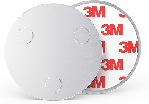 MH-070 Supporto magnetico per rilevatori di fumo (rilevatore di monossido di carbonio e altri prodotti) Diametro 70 mm Magneti extra forti, 1 pezzo, argento - Honorern