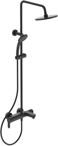 Ideal Standard - Cerafine O, Colonna doccia meccanica con deviatore, Nero seta - Honorern