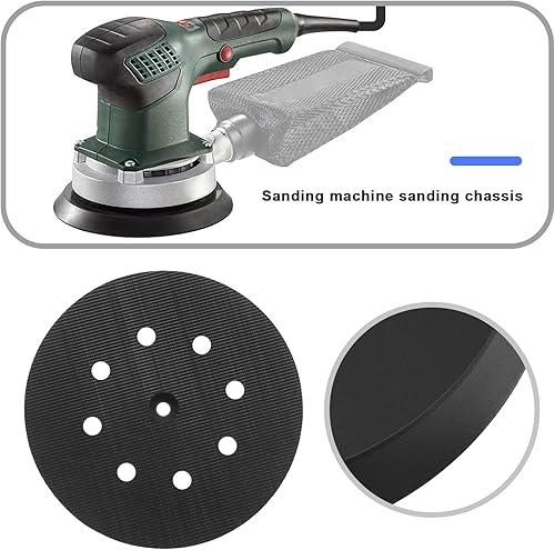 Be In Your Mind Cuscinetto abrasivo di ricambio compatibile con Metabos SXE325/425/450/3125 Disco abrasivo Platorello Accessori per strumenti di lucidatura 125 mm - Honorern