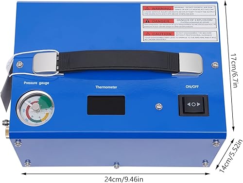 PCP Compressore automatico 4500psi pompa compressore d'aria 300 bar pompa ad alta pressione 250 W Auto Stop Compressore con trasformatore ad alta pressione PCP gonfiatore per la bottiglia di - Honorern