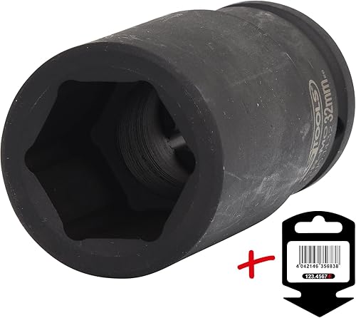 KS Tools 515.1432-E 3/4' Bussola esagonale p.avvitatori ad impulsi,lunga,32mm su rimorchio - Honorern
