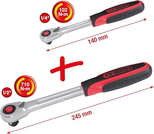 KS Tools 920.0002 Serie di Leve a Cricco Slimpower - Honorern