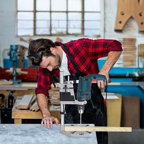 Supporto Trapano a Colonna Supporto Regolabile per Trapano a Colonna da Banco per Riparazioni Porta Tavolo da Lavoro Morsetto per Attrezzi di Rriparazione Banco da Lavoro per Tavolo - Honorern