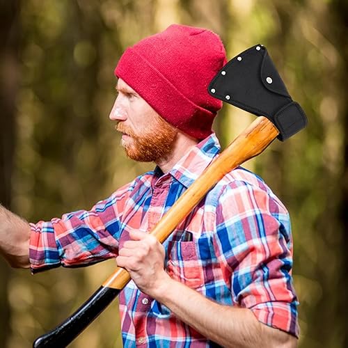 Custodia per ascia | per ascia in nylon spesso | Fondina per ascia | Copertura per lama d'ascia con fibbia in metallo | Copertura per ascia da appendere in vita, per esterni, escursionismo, - Honorern