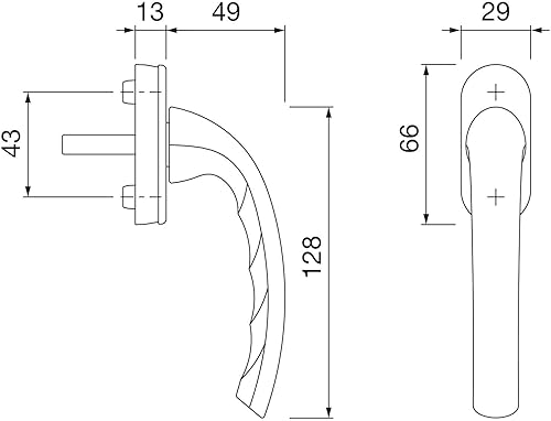 Format 4012789591842 – fenstergriff 0710/u26.f9016 NAW.32 - Honorern